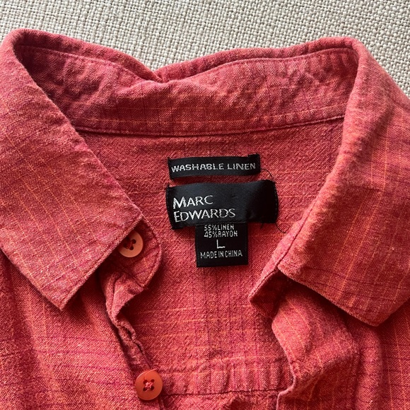 Linen-blend Collared Shirt - Picture 2 of 4